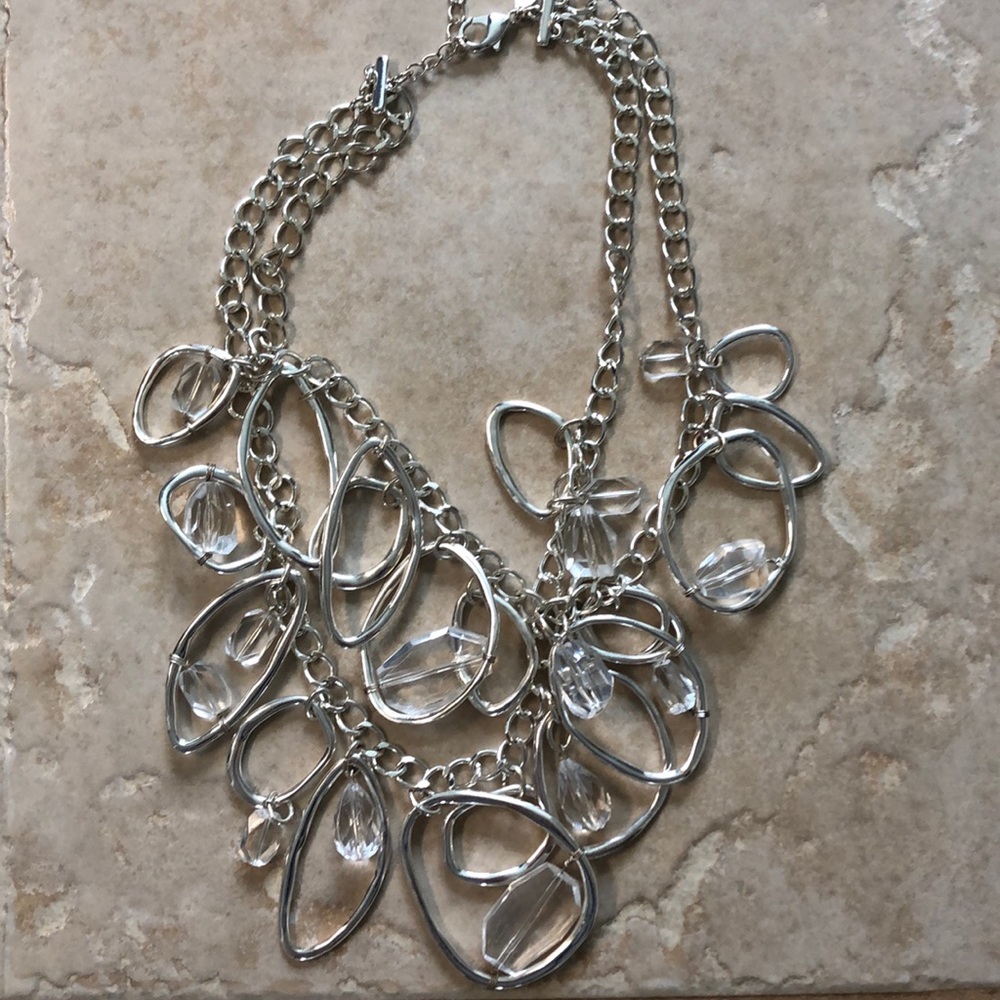 Chico’s silver statement necklace